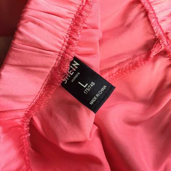 SHEIN pink/coral bralette and shorts - Picture 8 of 8
